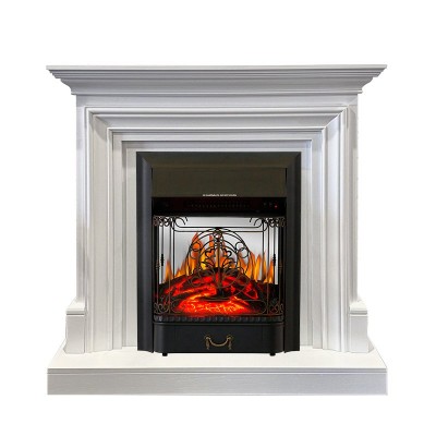 Каминокомплект Royal Flame Bradford - Белый с очагом Majestic FX M Black