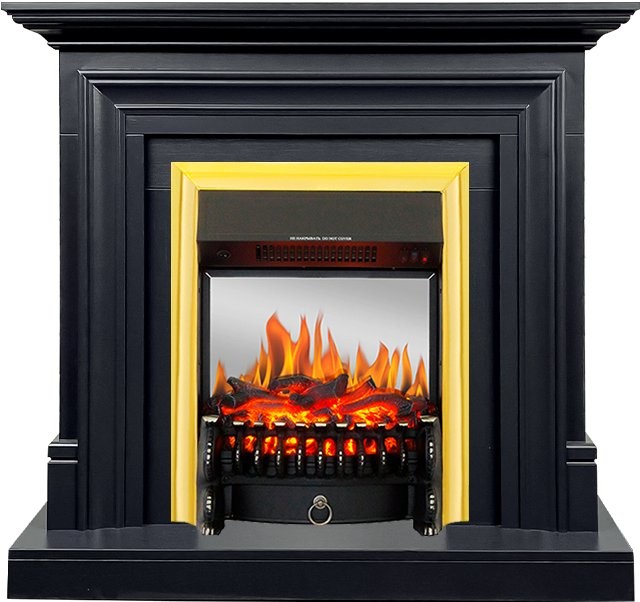 Каминокомплект Royal Flame Bradford - Серый графит с очагом Fobos FX M Brass