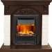 Каминокомплект Dimplex Bern Сланец мелкий белый / Темный дуб с очагом Brookline Black