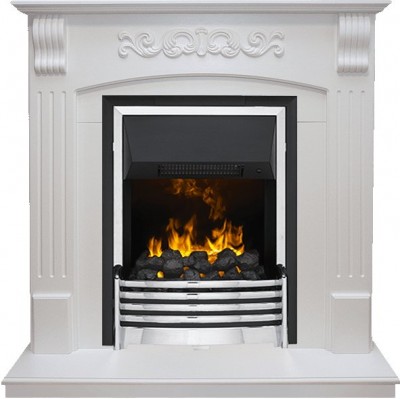 Каминокомплект Dimplex Sorrento - Белый дуб с очагом Flagstaff