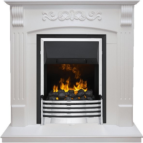 Каминокомплект Dimplex Sorrento - Белый дуб с очагом Flagstaff