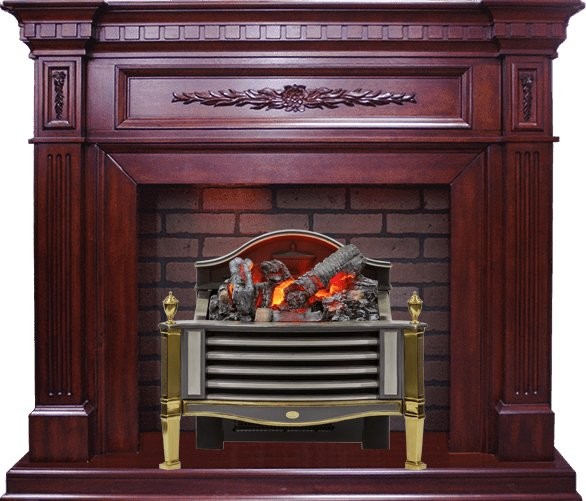 Каминокомплект Dimplex Luxemburg - Темная вишня с очагом Rothesay