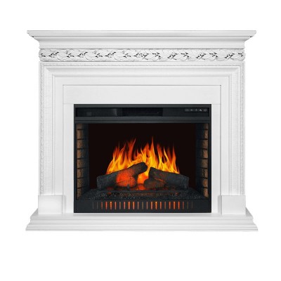 Каминокомплект Royal Flame Valletta - Белый с очагом Vision 30 EF LED FX