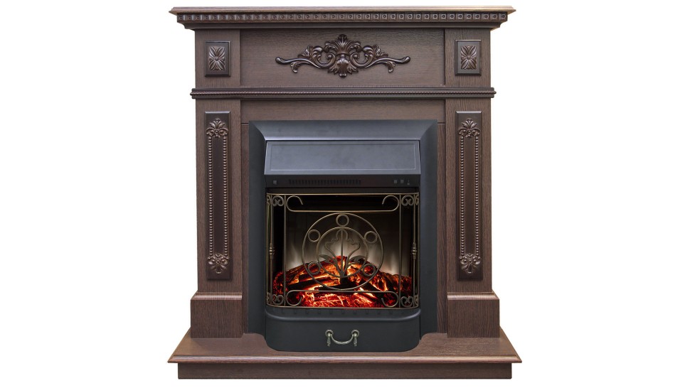Камин Lilian DN с очагом Majestic Lux BL S