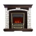 Каминокомплект Royal Flame Glasgow - Темный дуб / Белый с очагом Aspen Gold