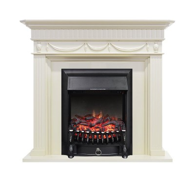 Каминокомплект Royal Flame Corfu - Слоновая кость с очагом Fobos FX Black