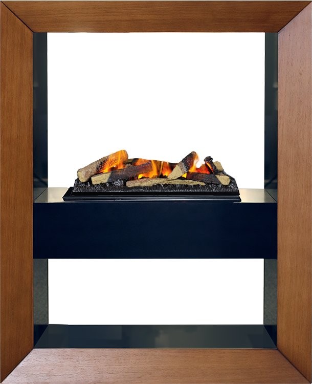 Каминокомплект Dimplex Boxx - Орех с очагом Cassette 600 LNH-INT (с дровами)