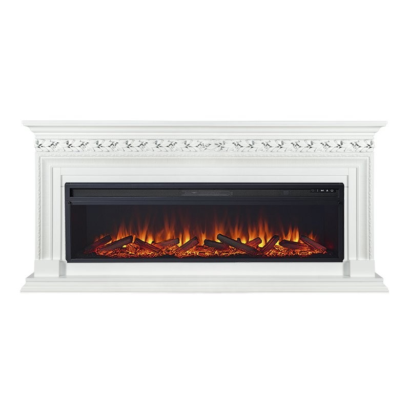Каминокомплект Royal Flame Valletta 60 - Белый с очагом Vision 60 LOG LED