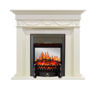 Каминокомплект Royal Flame Corfu - Слоновая кость с очагом Fobos FX M Black