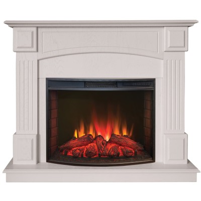 Камин электрический RealFlame Carolina 25,5 WT c Evrika 25,5