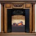 Каминокомплект Dimplex Olympia - Дуб антик / Кирпич с очагом Cassette 400 NH