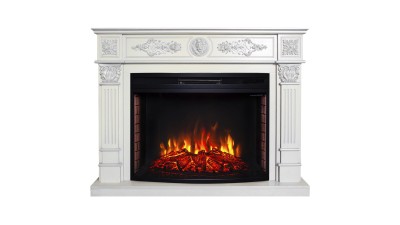 Камин электрический RealFlame Leonardo 33 WT с очагом FireSpace 33 SIR