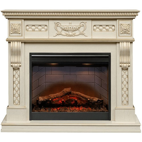 Портал Dimplex Corsica Symphony 2608/Symphony 2624L слоновая кость с патиной