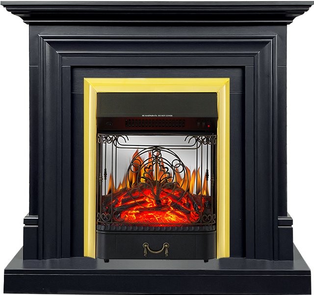 Каминокомплект Royal Flame Bradford - Серый графит с очагом Majestic FX M Brass