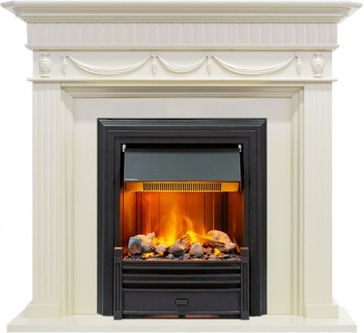 Каминокомплект Dimplex Corfu - Слоновая кость с очагом Brookline Black