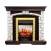 Каминокомплект Royal Flame Glasgow - Темный дуб / Белый с очагом Fobos FX M Brass