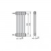 Zehnder 2056/8 секций радиатор Technoline боковое подключение