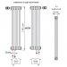 Zehnder 2180/6 секций радиатор Technoline нижнее подключение