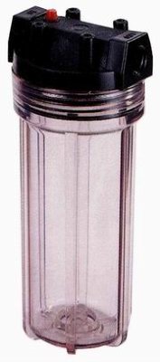 Корпус фильтра для воды 10", 1/2", прозрачный Aquapro AQF-10-С
