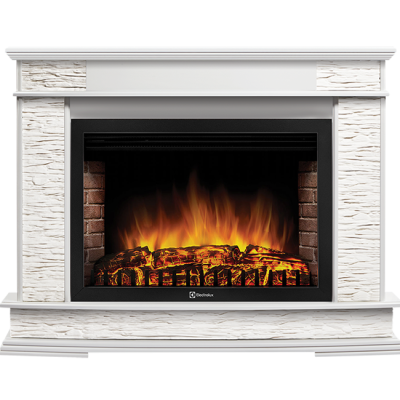 Портал Firelight Scala 30 сланец скалистый белый, белый дуб