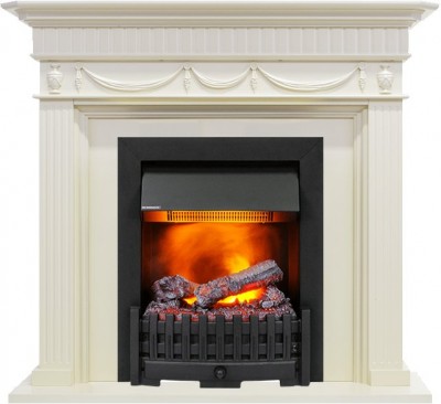 Каминокомплект Dimplex Corfu - Слоновая кость с очагом Danville Black FB2