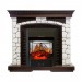 Каминокомплект Royal Flame Glasgow - Темный дуб / Белый с очагом Majestic FX M Black