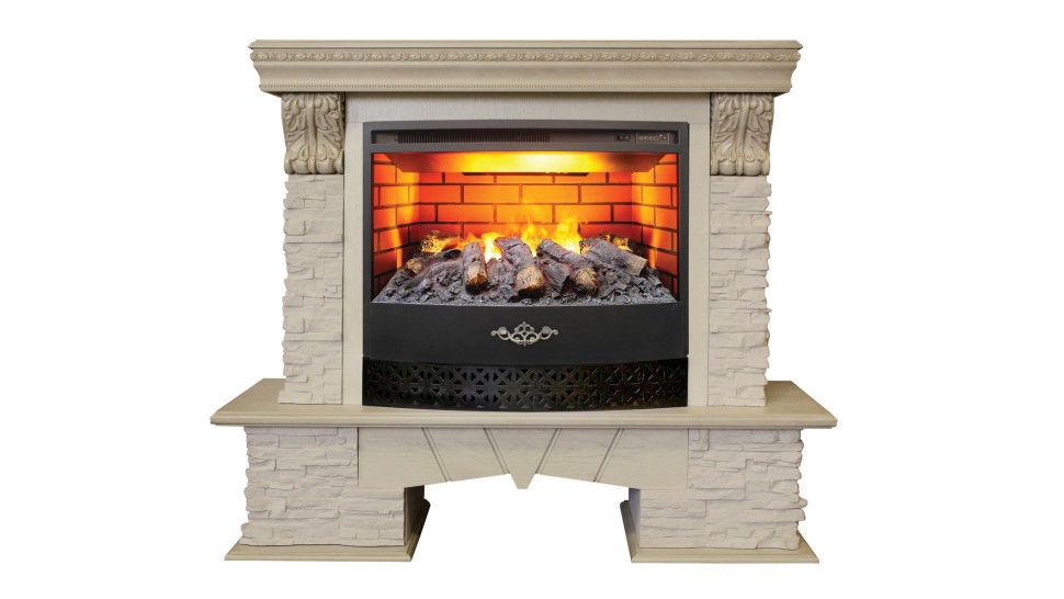 Камин Rockland Lux 25,5 WT c очагом FireStar 25,5 3D