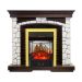 Каминокомплект Royal Flame Glasgow - Темный дуб / Белый с очагом Majestic FX M Brass