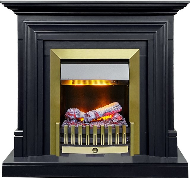 Каминокомплект Dimplex Bradford - Серый графит с очагом Danville Antique Brass FB2