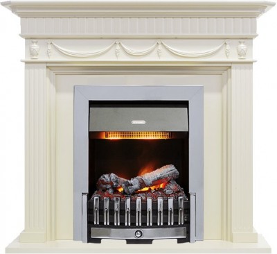 Каминокомплект Dimplex Corfu - Слоновая кость с очагом Danville Chrome FB2