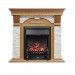 Каминокомплект Royal Flame Dublin - Дуб / Сланец белый с очагом Fobos FX Black