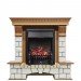 Каминокомплект Royal Flame Pierre Luxe - Дуб / Белый с очагом Fobos FX Black