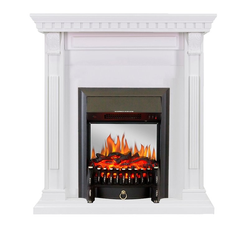 Каминокомплект Royal Flame Orlean - Белый с очагом Fobos FX M Black