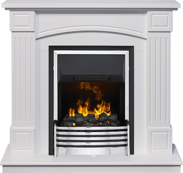 Каминокомплект Dimplex Boston - Белый (Высота 925см) с очагом Flagstaff