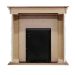 Каминокомплект Dimplex Dublin - Темный дуб / Сланец белый с очагом Chesford