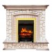 Каминокомплект Royal Flame Preston - Белый/Слоновая кость с патиной с очагом Fobos FX Brass