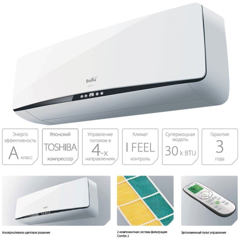 Ballu City BSE-09HN1 кондиционер