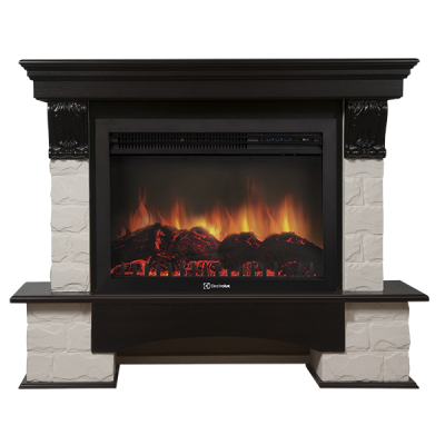 Портал Firelight Forte 30S камень белый, венге