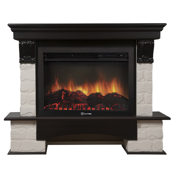 Портал Firelight Forte 30S камень белый, венге