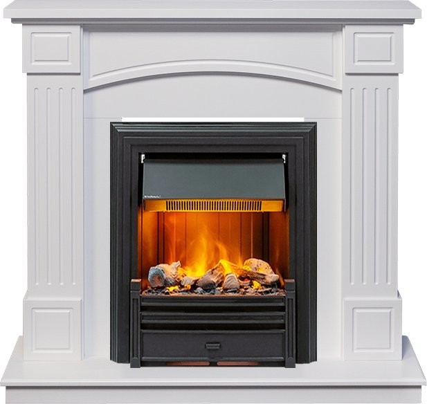 Каминокомплект Dimplex Boston - Белый (Высота 925см) с очагом Brookline Black