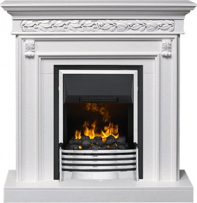 Каминокомплект Dimplex Valletta - Белый (Ширина 1040 мм) с очагом Flagstaff