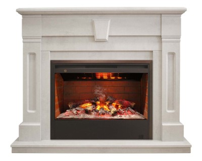 Камин электрический RealFlame Kellie 25,5/26 WT с Helios 26 3D