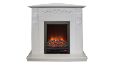 Камин электрический RealFlame Dominica Corner WT с очагом Eugene