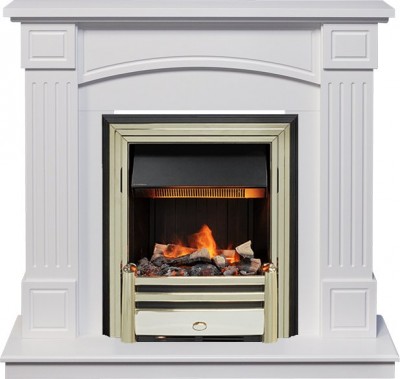 Каминокомплект Dimplex Boston - Белый (Высота 925см) с очагом Cavendish