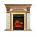 Каминокомплект Royal Flame Dublin - Дуб / Сланец белый с очагом Majestic FX Brass