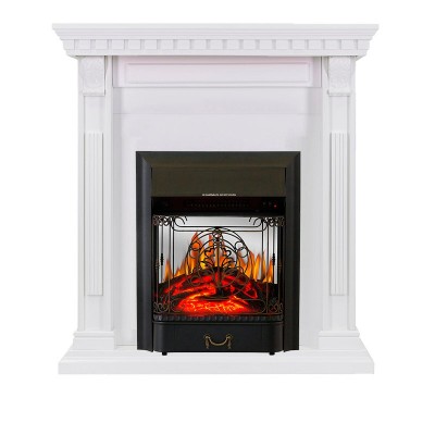 Каминокомплект Royal Flame Orlean - Белый с очагом Majestic FX M Black