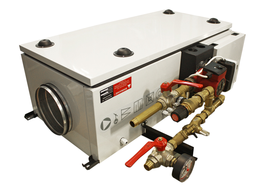 Компактная моноблочная приточная установка Колибри-1000 WATER с ...