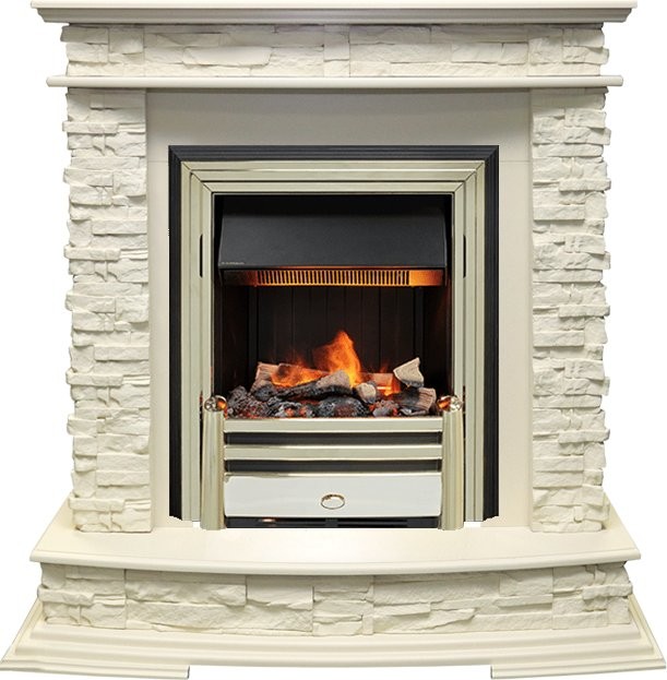 Каминокомплект Dimplex Luzern - Слоновая кость с очагом Cavendish