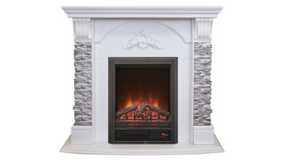 Камин электрический RealFlame Athena GR WT с очагом Eugene