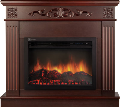 Electrolux Noce 30 шпон темный дуб с панорамным очагом EFP/P-3320RLS